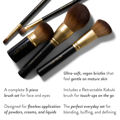 5-Piece Full Face Makeup Brush Set