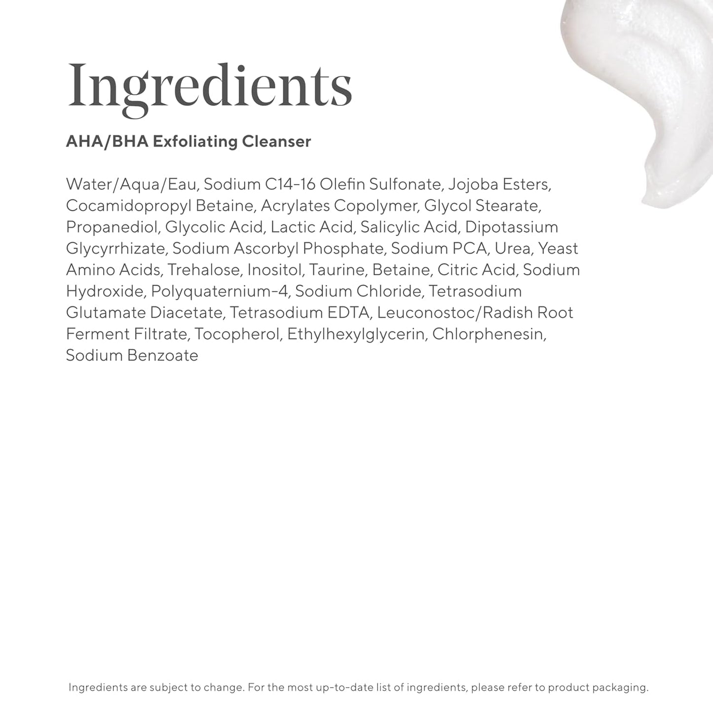 AHA BHA Exfoliating Facial Cleanser
