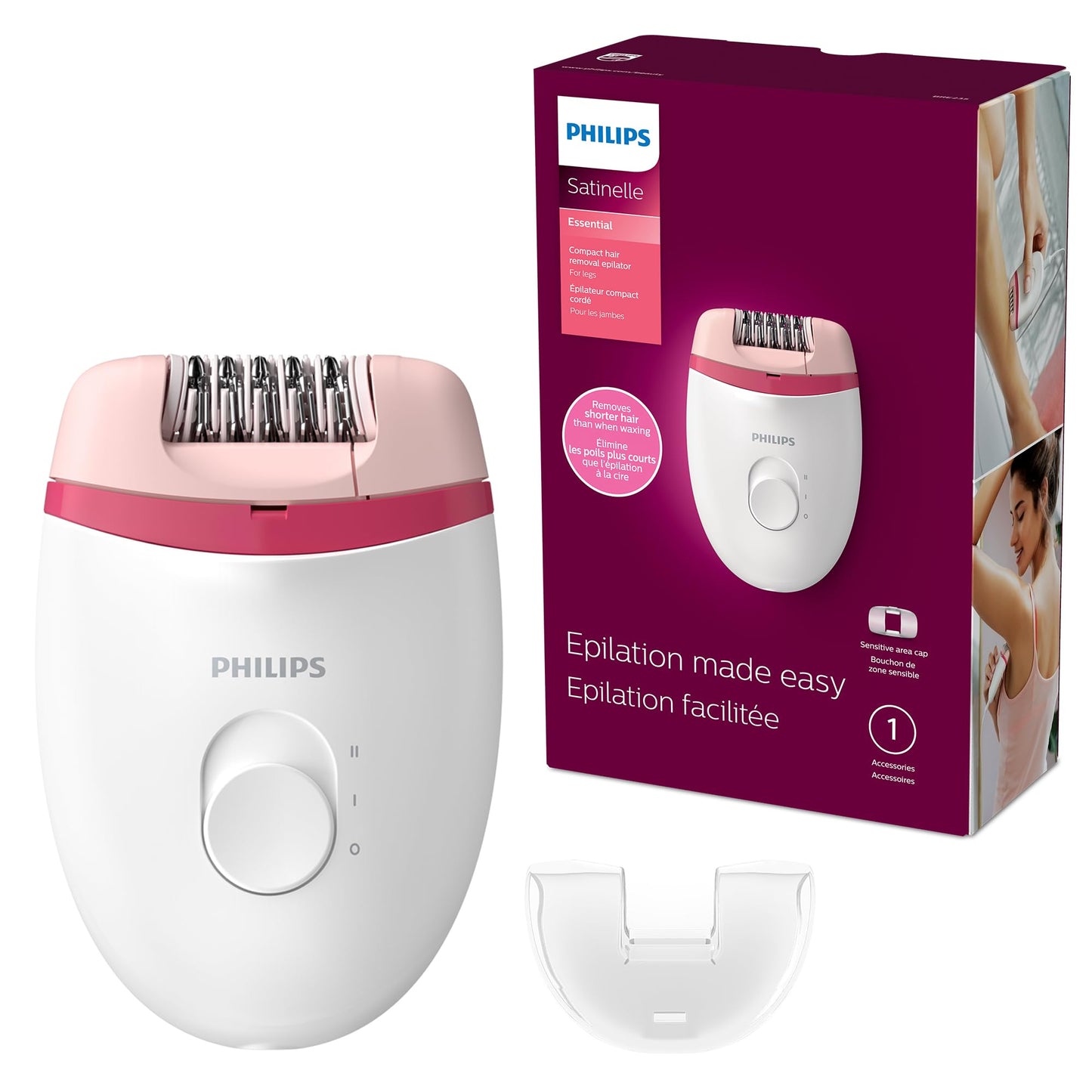 Compact Hair Removal Epilator Device