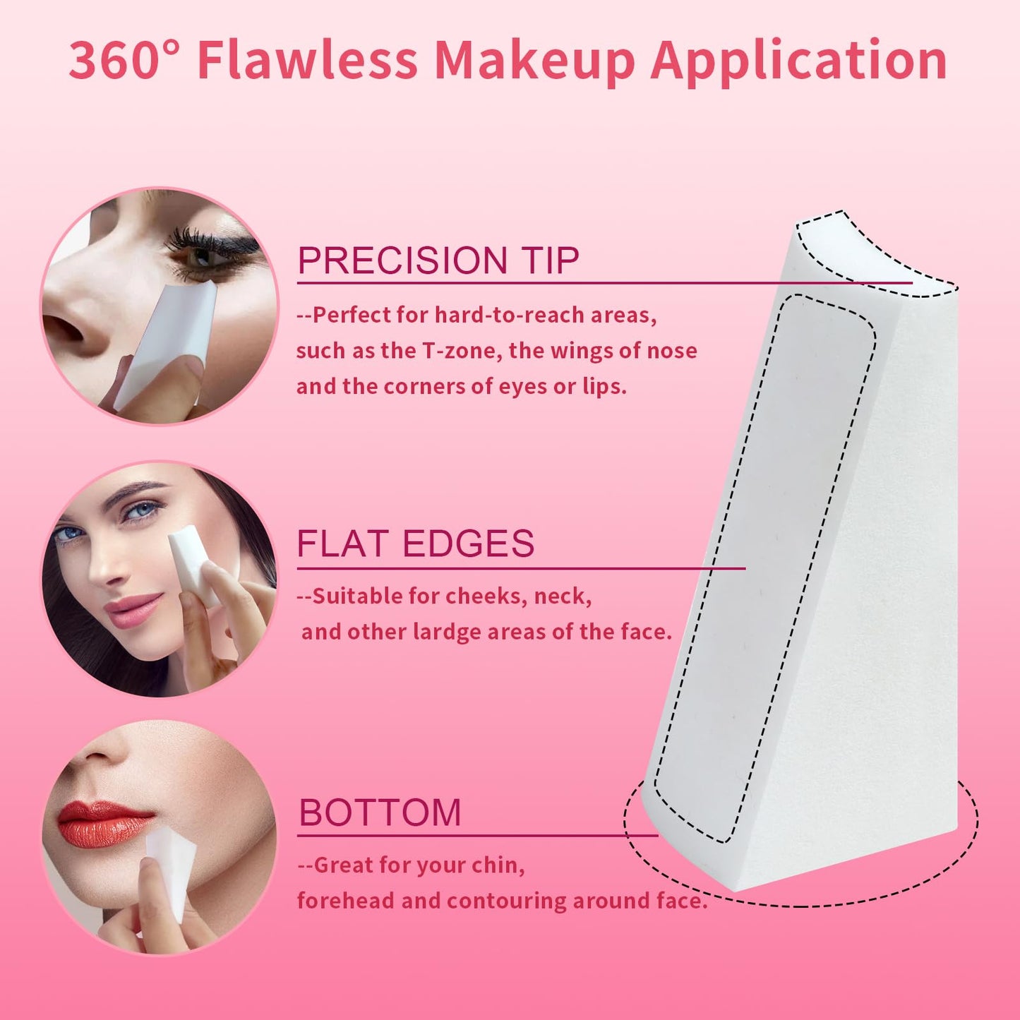 Fauxomor Makeup Sponges Wedges, New Version