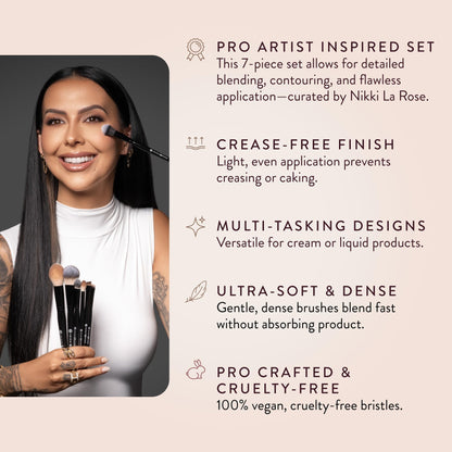 7-Piece Artist Makeup Brush Set