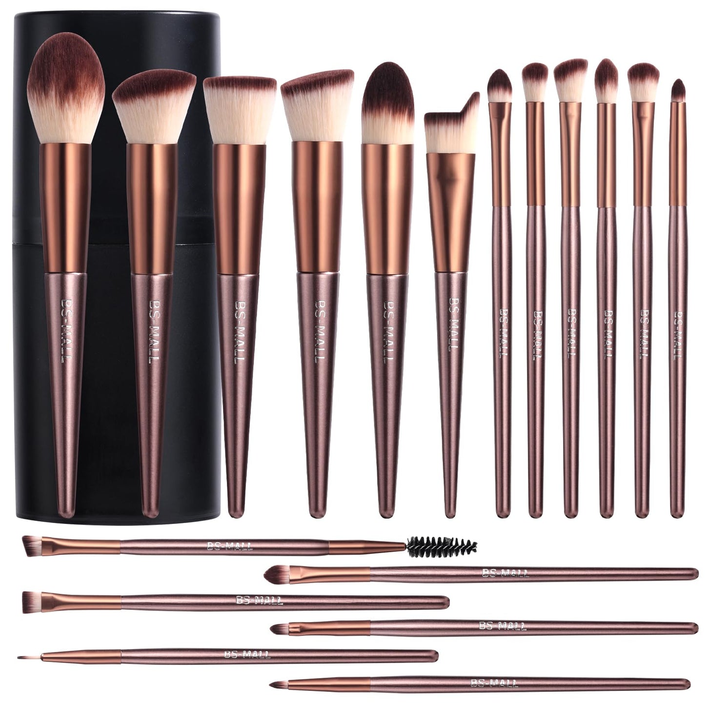 18-Piece Premium Makeup Brush Set