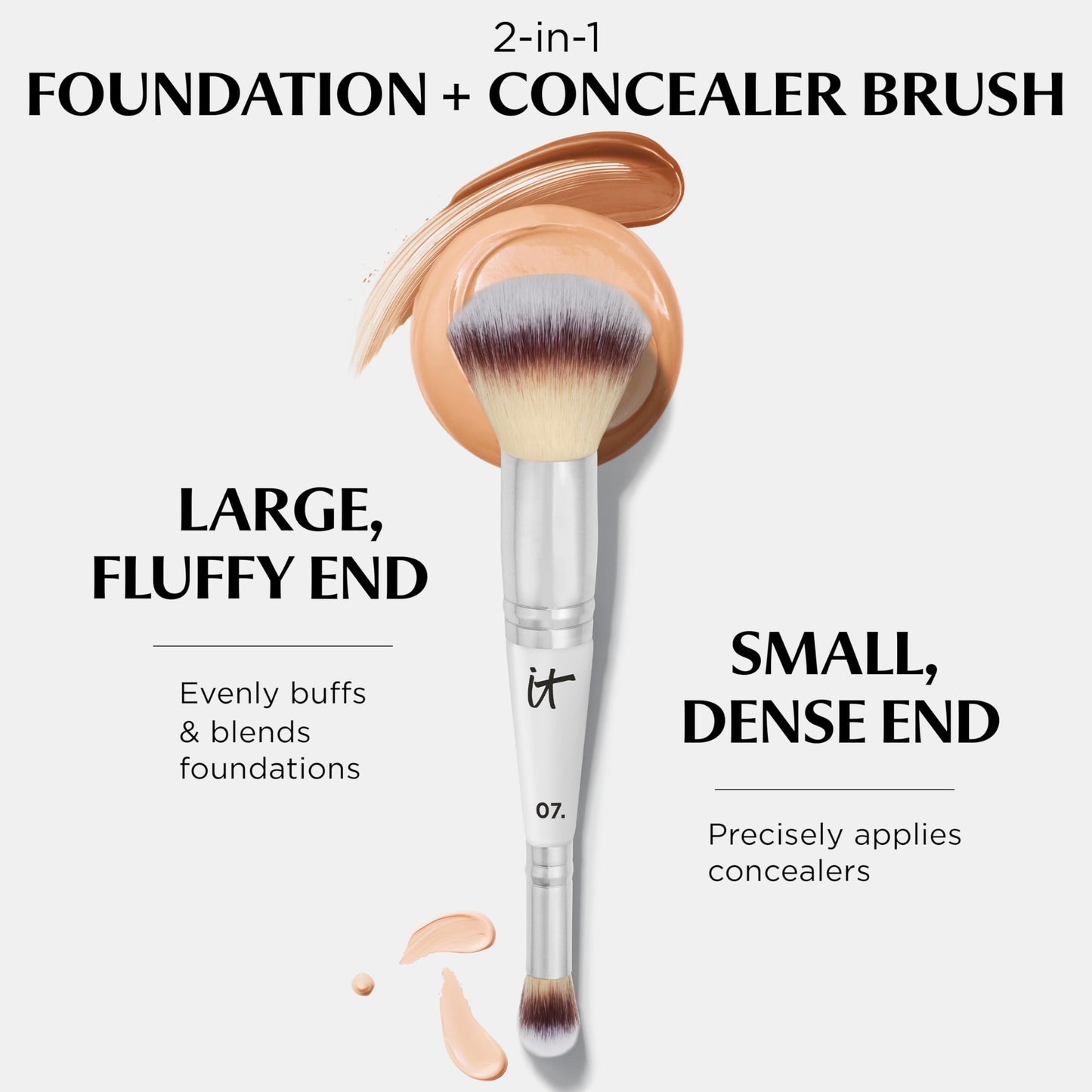 Dual-Ended Complexion Makeup Brush