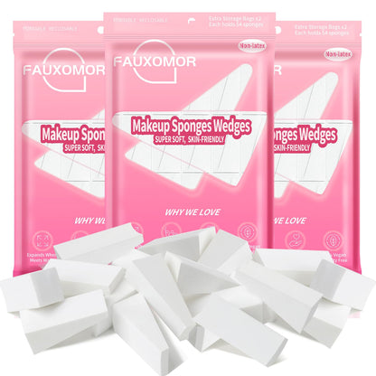 Fauxomor Makeup Sponges Wedges, New Version