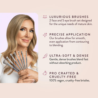 7-Piece Professional Makeup Brush Set