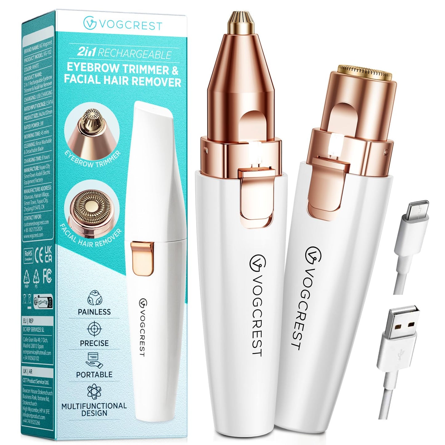 Rechargeable Eyebrow Facial Trimmer