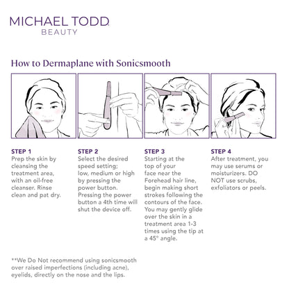 Sonic Dermaplaning Facial Exfoliation Tool