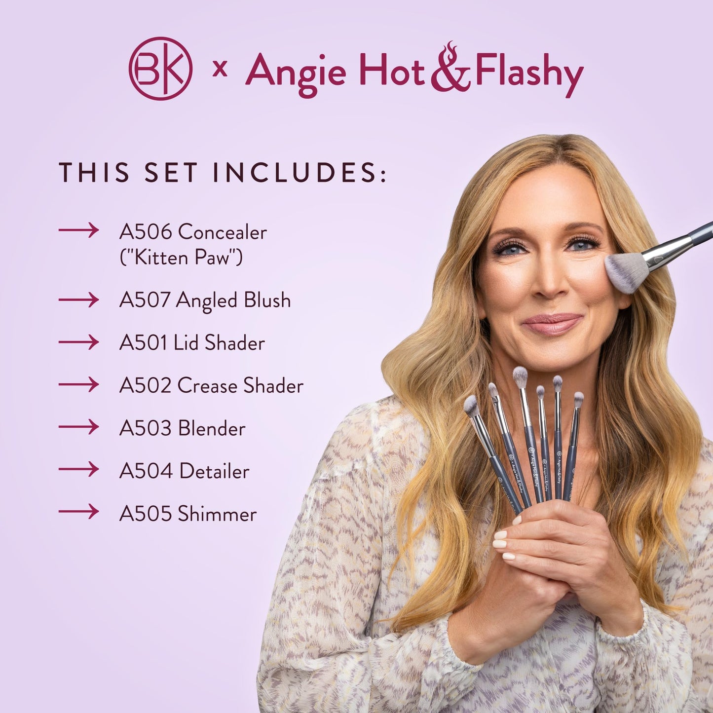 7-Piece Professional Makeup Brush Set