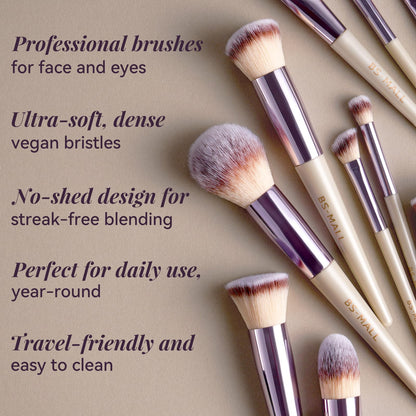 18-Piece Premium Makeup Brush Set