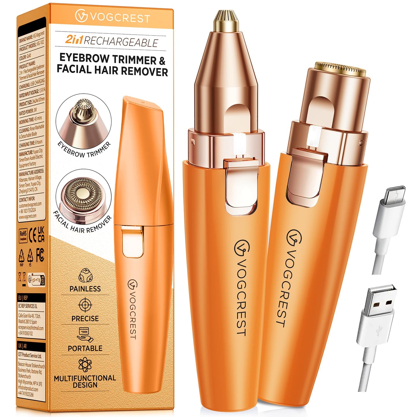 Rechargeable Eyebrow Facial Trimmer