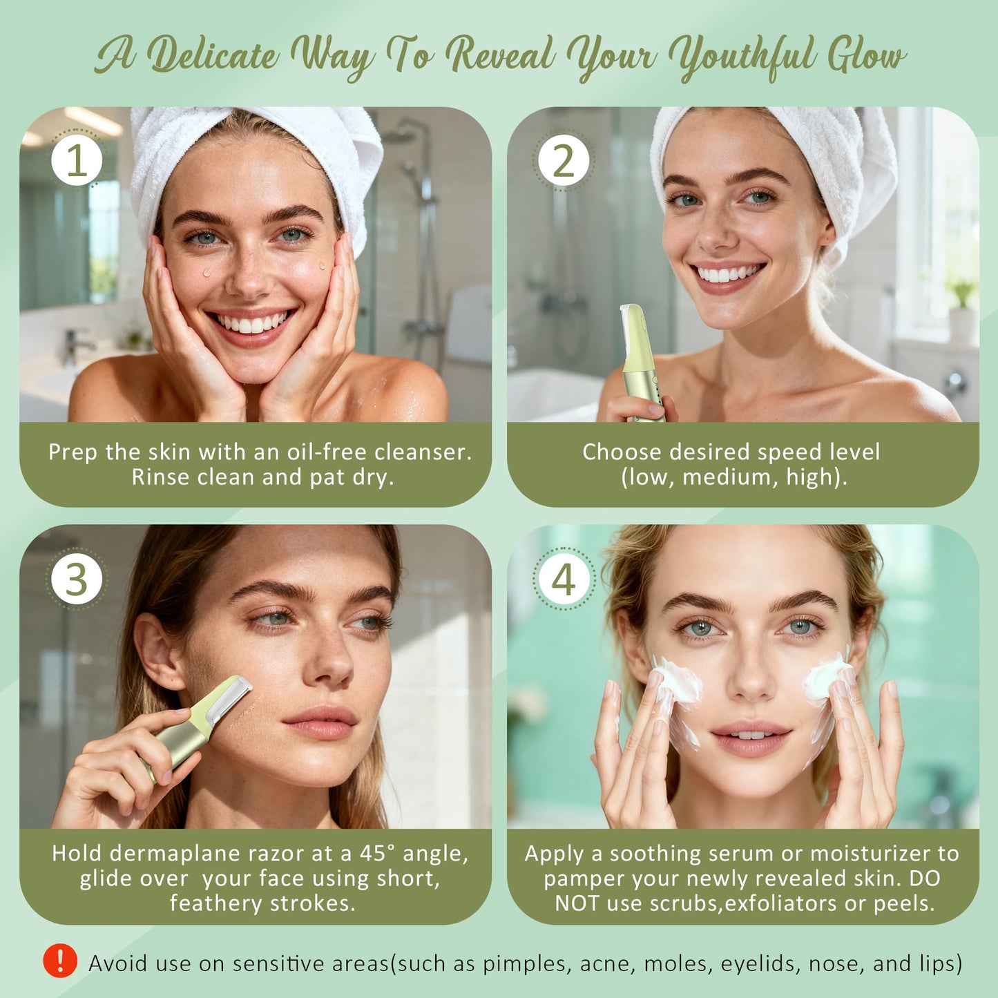 Galtxen Dermaplane Razor for Women Face