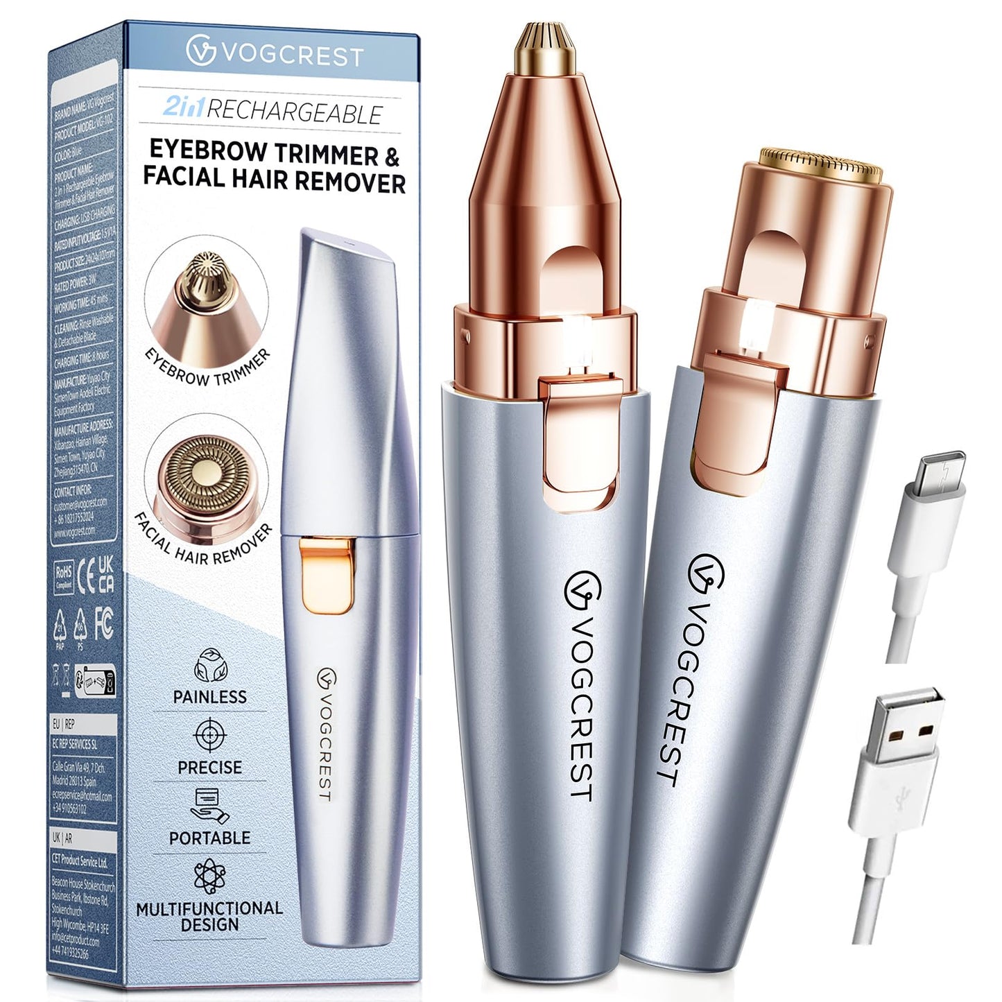 Rechargeable Eyebrow Facial Trimmer