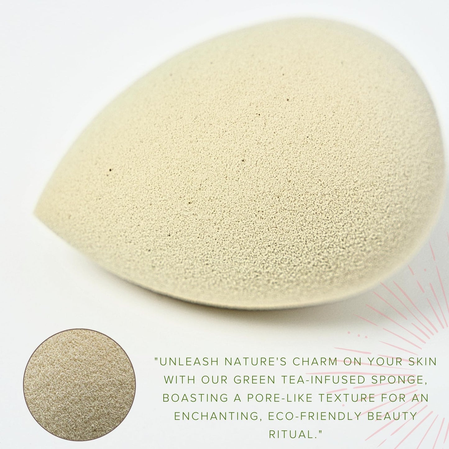 Green Tea Plant-Based Makeup Sponge Set